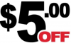 5$割引クーポン情報